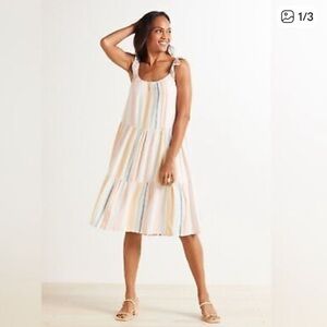 Rails Pastel Striped Midi Dress